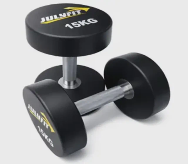 CPU Dumbbell Set Hex Custom Fitness Weights Luxury CPU Dumbbells for Gym with Rack shown in its Made-in-China supplier listing