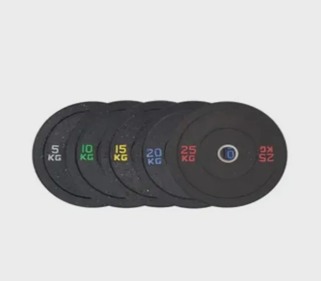 Cast Iron Weight Plate Rubber Hi-Temp Crumb Bumper Plate shown in its Made-in-China supplier listing