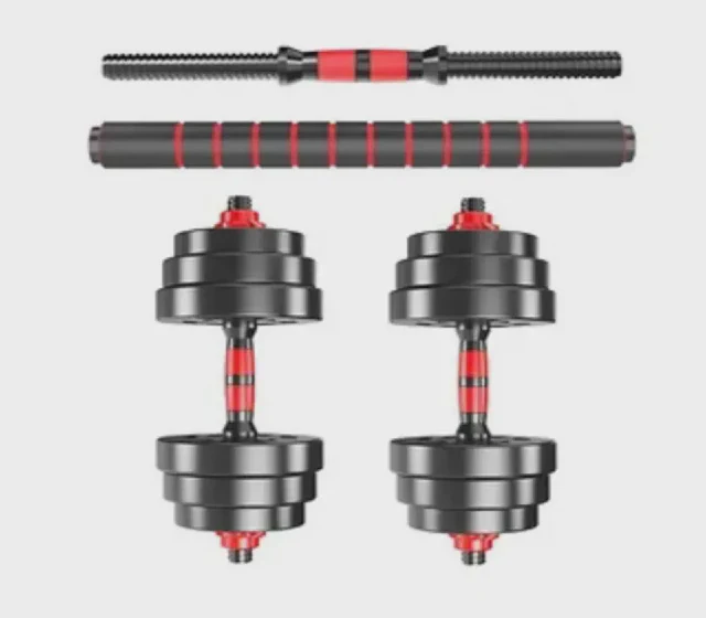 China Wholesale Home Gym Anti-Slip Eco Friendly Adjustable Custom Dumbbell Sets 20kg Cement Dumbbell Sets shown in its Made-in-China supplier listing