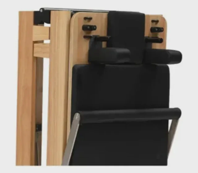 Foldable Maple Wood Home Pilates Reformer Machine for Core Training shown in its Made-in-China supplier listing