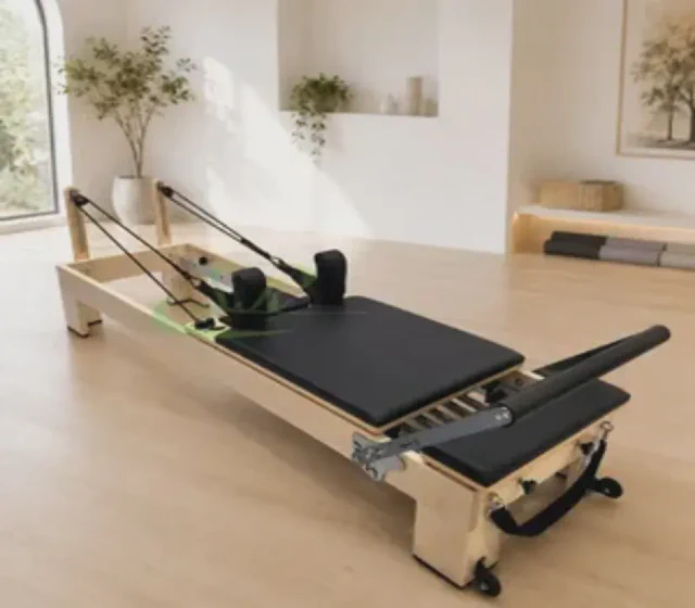 Maple Wood Pilates Reformer Bed shown in its Made-in-China supplier listing